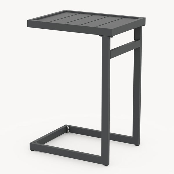 Utomhusbord Gaby stål 58x40x30 cm Antracitgrå [casa.pro]