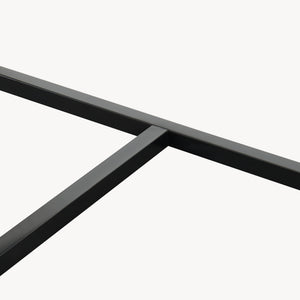 Garderobsställ Norjad 160x80x41 cm Metall Svart [en.casa]