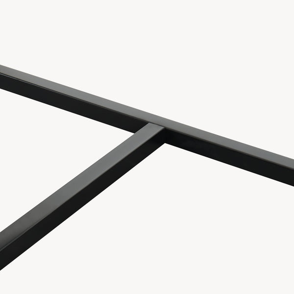 Garderobsställ Norjad 160x80x41 cm Metall Svart [en.casa]