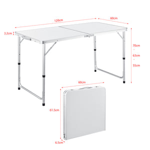 Hopfällbart bord justerbar höjd med handtag [casa.pro] välj modell