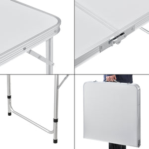 Hopfällbart bord justerbar höjd med handtag [casa.pro] välj modell