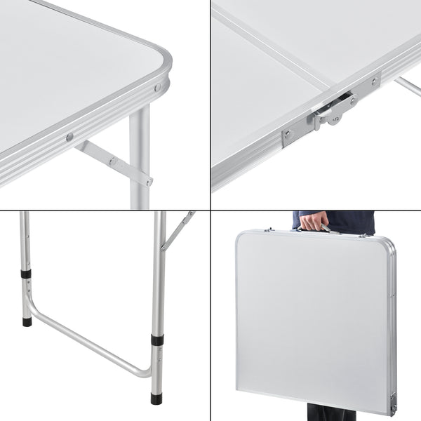 Hopfällbart bord justerbar höjd med handtag [casa.pro] välj modell