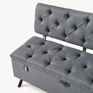 Sittbänk Malmöhus med förvaring 110x48x75cm [en.casa]