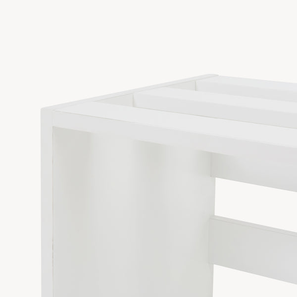 Sidobord Rønde 43x64x33 cm vit [en.casa]