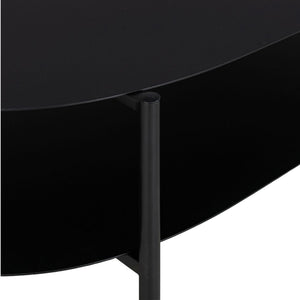 Soffbord Enebakk 112x62x40,5 cm stål svart matt [en.casa]