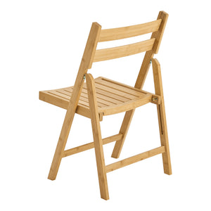 Fällbar stol Gran av bambu, set om 2 [en.casa]