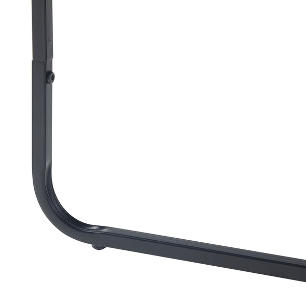 Soffbord Ulvik 50x50x35 cm glas metall [en.casa]