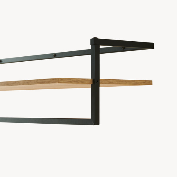 Väggklädhängare Evje 80x30x20cm träfärger/svart [en.casa]