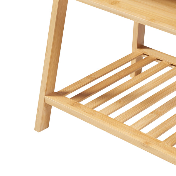 Sängbord Håbo 50x45x36 cm bambu [en.casa]