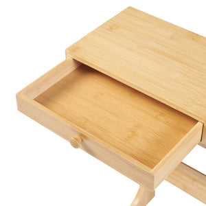 Monitorstativ Hallstahammar 56x18x9,5 cm bambu [en.casa]