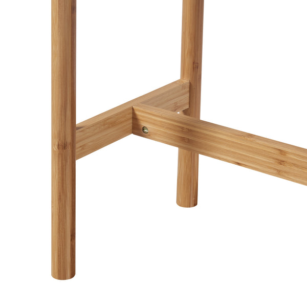 Avlastningsbord Pomarkku 120x39x85 cm bambu [en.casa]