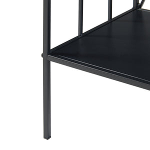 Konsolbord Baarn 65,5x70x32 cm svart [en.casa]