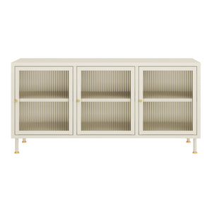 Tv-bord Lindau 120x40x59 cm creme [en.casa]