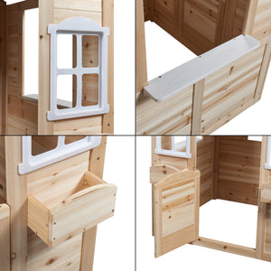 Lekstuga Acciano 131x113x97 cm tallträ [casa.pro]