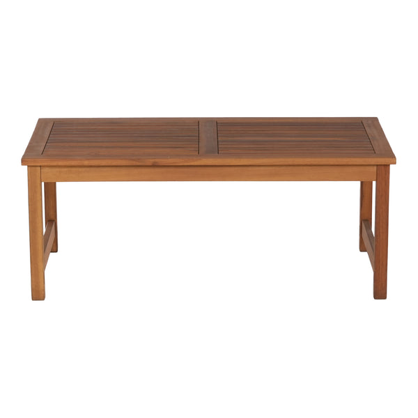 Trädgårdsset Cannole av bord, soffa och 2 stolar akacia beige [casa.pro]