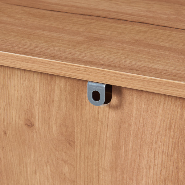 Sideboard Varkaus 75x140x40cm MDF ekutseende [en.casa]