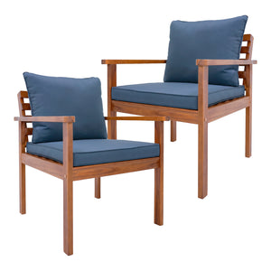 Trädgårdsset Brittoli akacia grå [en.casa]