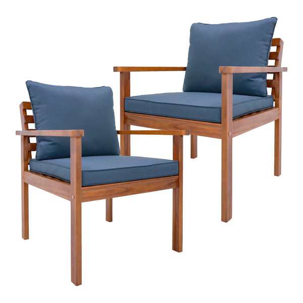 Trädgårdsset Brittoli akacia grå [en.casa]