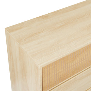 Byrå Landskrona 79,5x80x40 cm ekfärg [en.casa] 