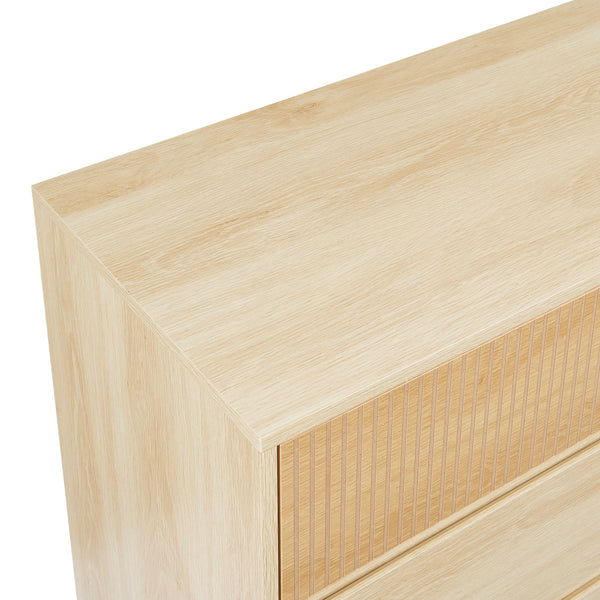 Byrå Landskrona 79,5x80x40 cm ekfärg [en.casa] 