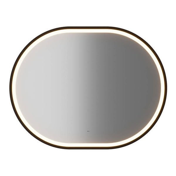 Tvättställ Skelbolu 80x57x39 cm med LED-spegel Eklook [en.casa]