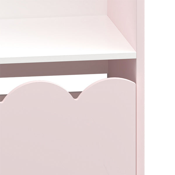 Barnhylla Vestnes 114x91x30 cm Cotton Candy/Vit [en.casa]