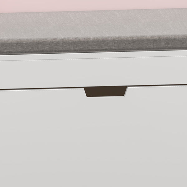 Barnsitsbänk med hylla Vestnes 100x45x70 cm Cotton Candy/Vit [en.casa]