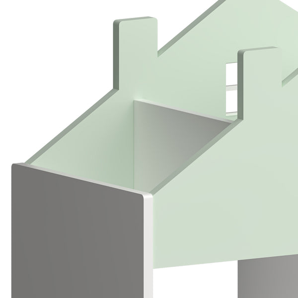 Barnhylla Vipsali 90x60x27 cm Mintgrön/Vit [en.casa]