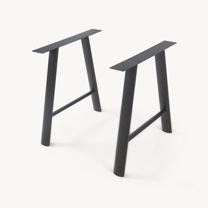 Bordställ 2-pack Hullem stål 72x70x10 cm svart [en.casa]