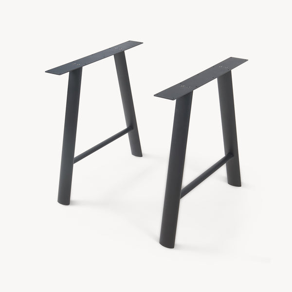 Bordställ 2-pack Hullem stål 72x70x10 cm svart [en.casa]