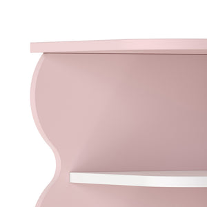 Barnhörnhylla Vestnes 108x27x27 cm Cotton Candy/Vit [en.casa]