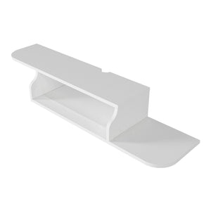 TV-lågt bord hängande Kershaby 120x30x19 cm Vit [en.casa]