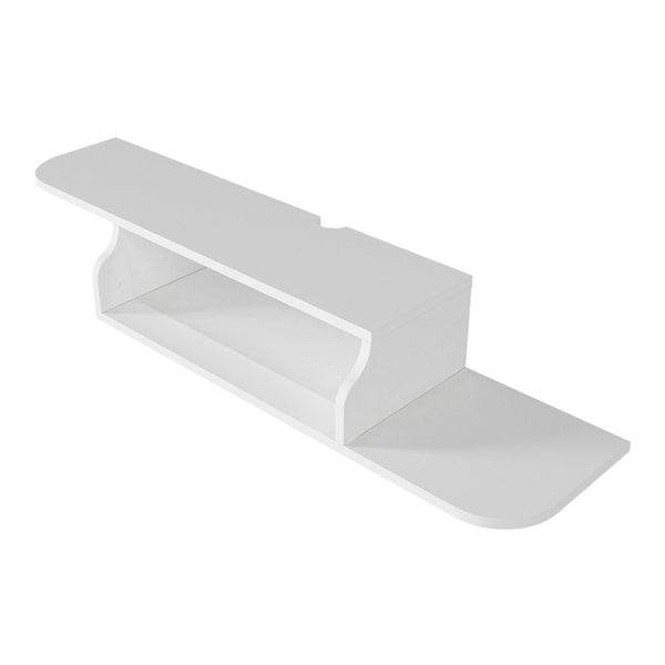 TV-lågt bord hängande Kershaby 120x30x19 cm Vit [en.casa]