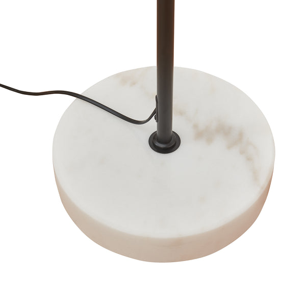 Golvlampa Vatka GU10 Metall Svart / Marmor, vit [lux.pro]