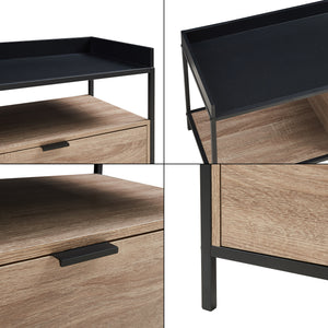 TV-bord Belana 120x40x54 cm Svart/Eklook [en.casa]