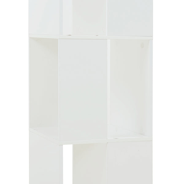 Roterbart bokhylla Fjelmarirg 109x34x34 cm Vit [en.casa]
