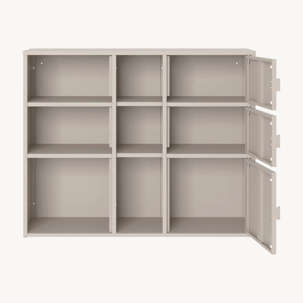 Arkivskåp Kliri Stål 100x32x81 cm Kamelfärgat [en.casa]