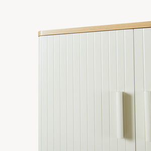 Toalettsskåp Ferrersp 160x63x20 cm Eklook/Sandfärgad [en.casa]