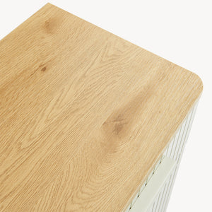 Badrumsskåp Ferrersp 80x40x35 cm Eklook/Sandfärgad [en.casa]