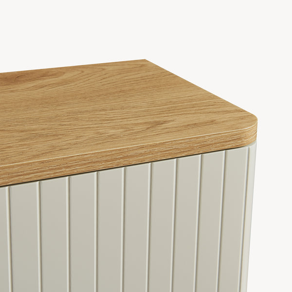 Väggskåp Ferrersp 50x45x24 cm Eklook/Sandfärgad [en.casa]