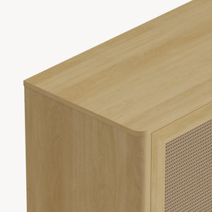 Sideboard Lukhomso 83x80x40 cm Eklook/Rattanlook [en.casa]