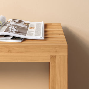 Skobänk Korjad 90x33x43 cm Bambus [en.casa]