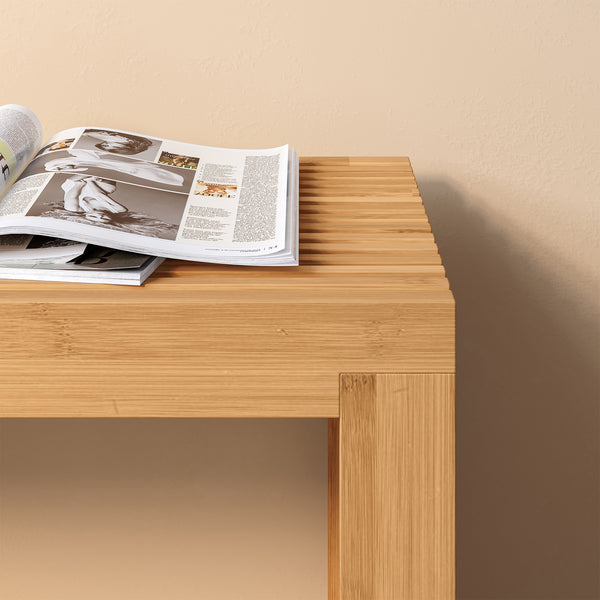 Skobänk Korjad 90x33x43 cm Bambus [en.casa]