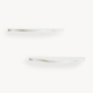 Barnväggshylleset 2-delar Sirlstalo 57x19x3 cm Vit [en.casa]