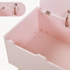 Leksakslåda Virer 60x40x45 cm Rosa [en.casa]