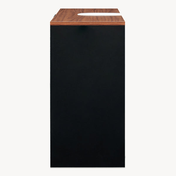 Tvättställsskåp Trond 60x66x30 cm Svart/Valnötsoptik [en.casa]