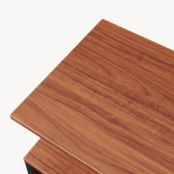 Soffbord Trond 80x40x42 cm Svart/Valnöt [en.casa]