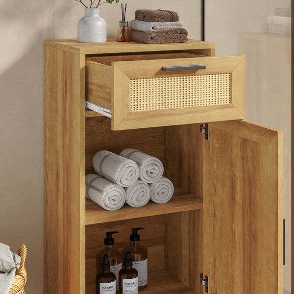 Badrumsskåp Marhasa 92x40x30 cm Eklook/Svart [en.casa]