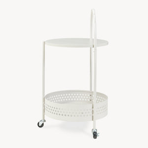 Serveringsvagn Jässaatka stål 76x40 cm grå [en.casa]