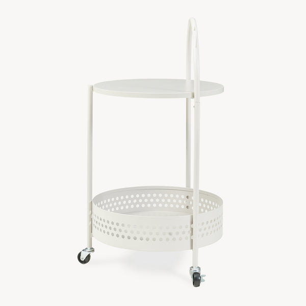 Serveringsvagn Jässaatka stål 76x40 cm grå [en.casa]